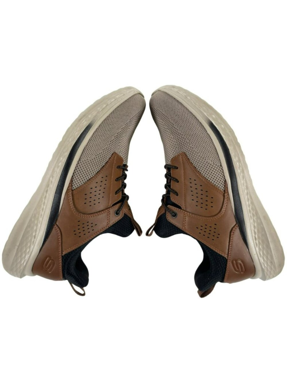 Skechers Relaxed Fit Slade Streetwear Breyer Brown Sneakers Men's Sz 10 USED - Picture 3 of 11